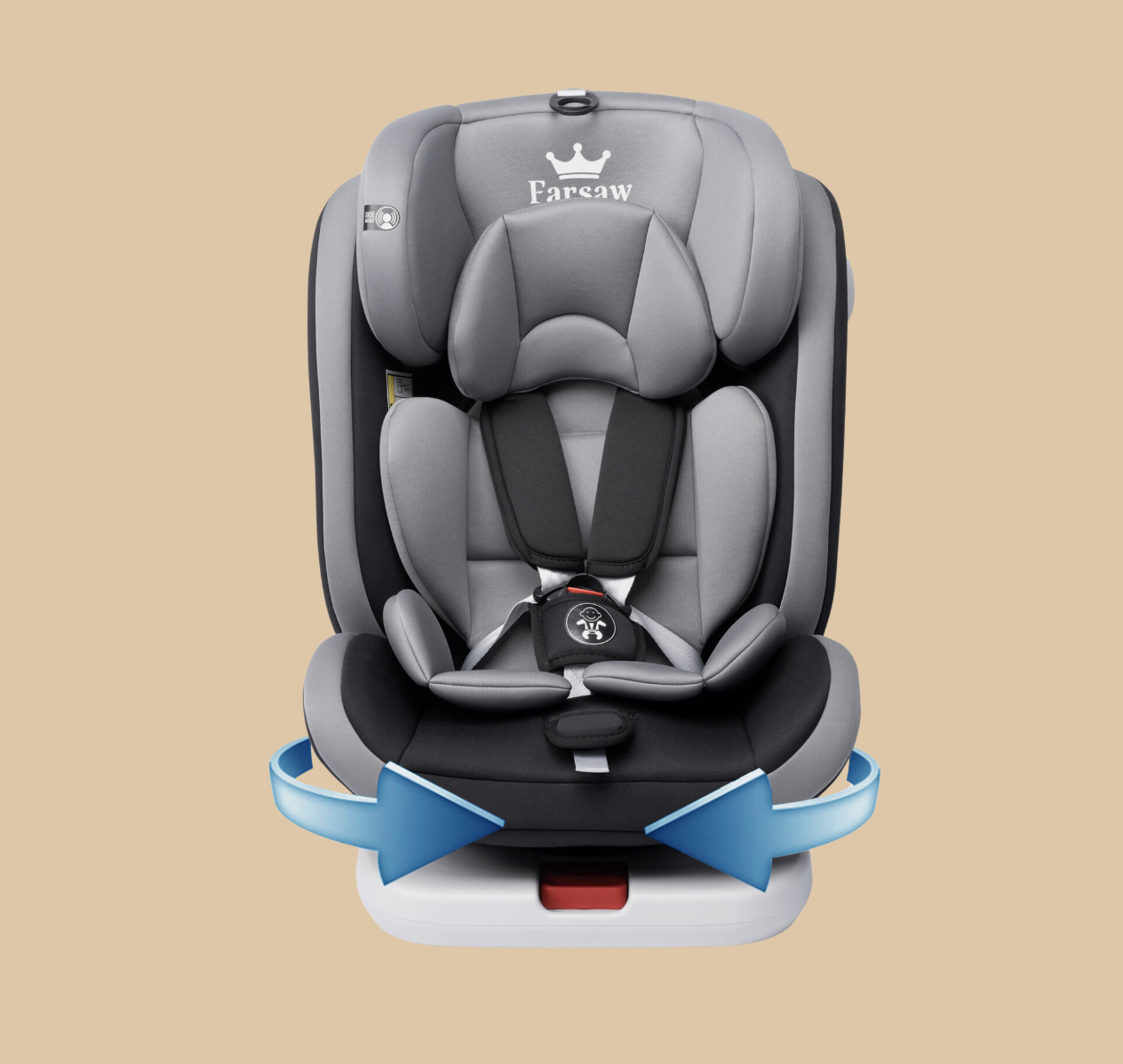 Baby autos Sitze Kindersitze sichern Autos bequem 360 ° drehbare Sitze 1-12 Jahre