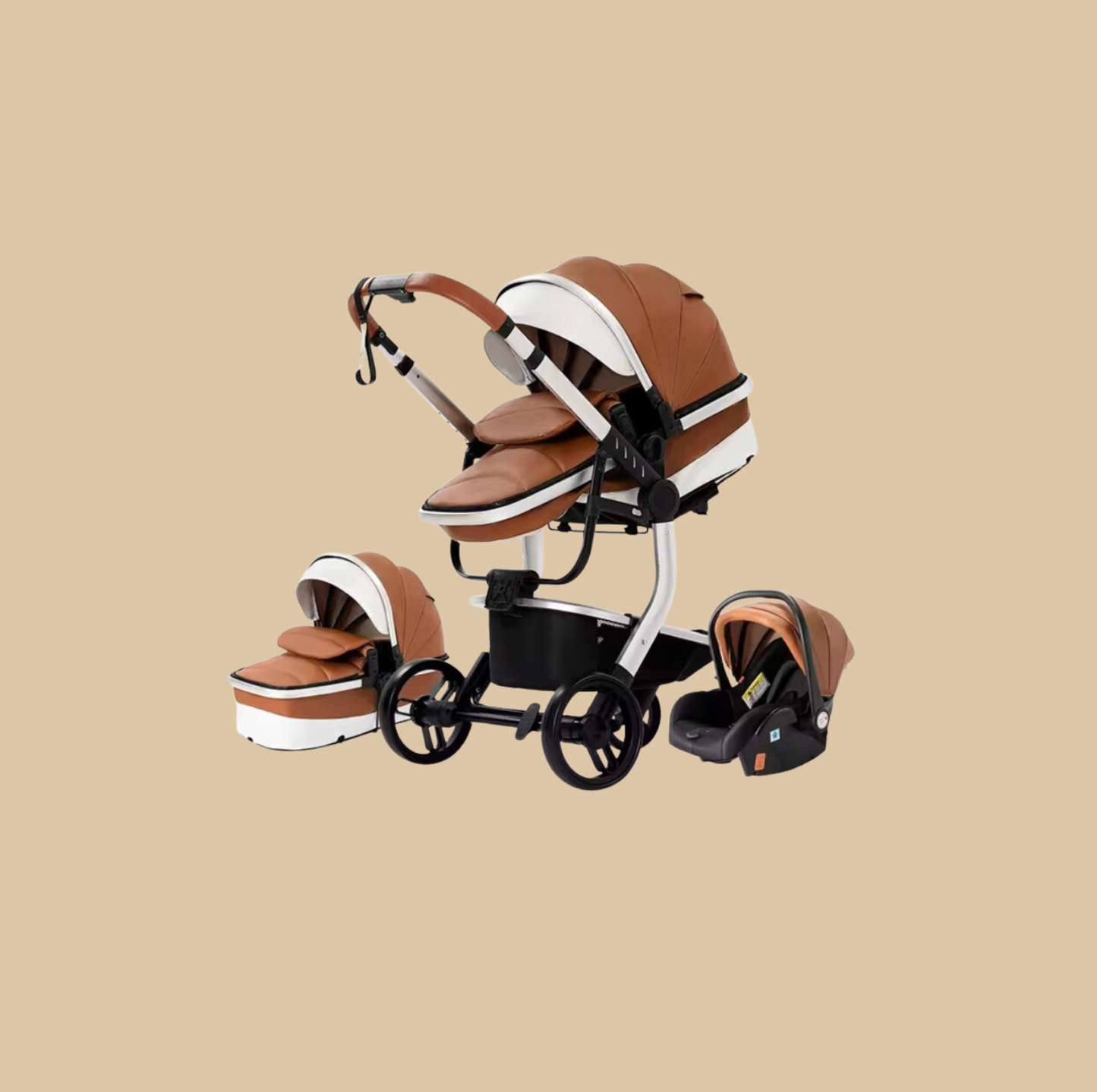 Babywagen 3-1 Komplett SET Baby traumwelt