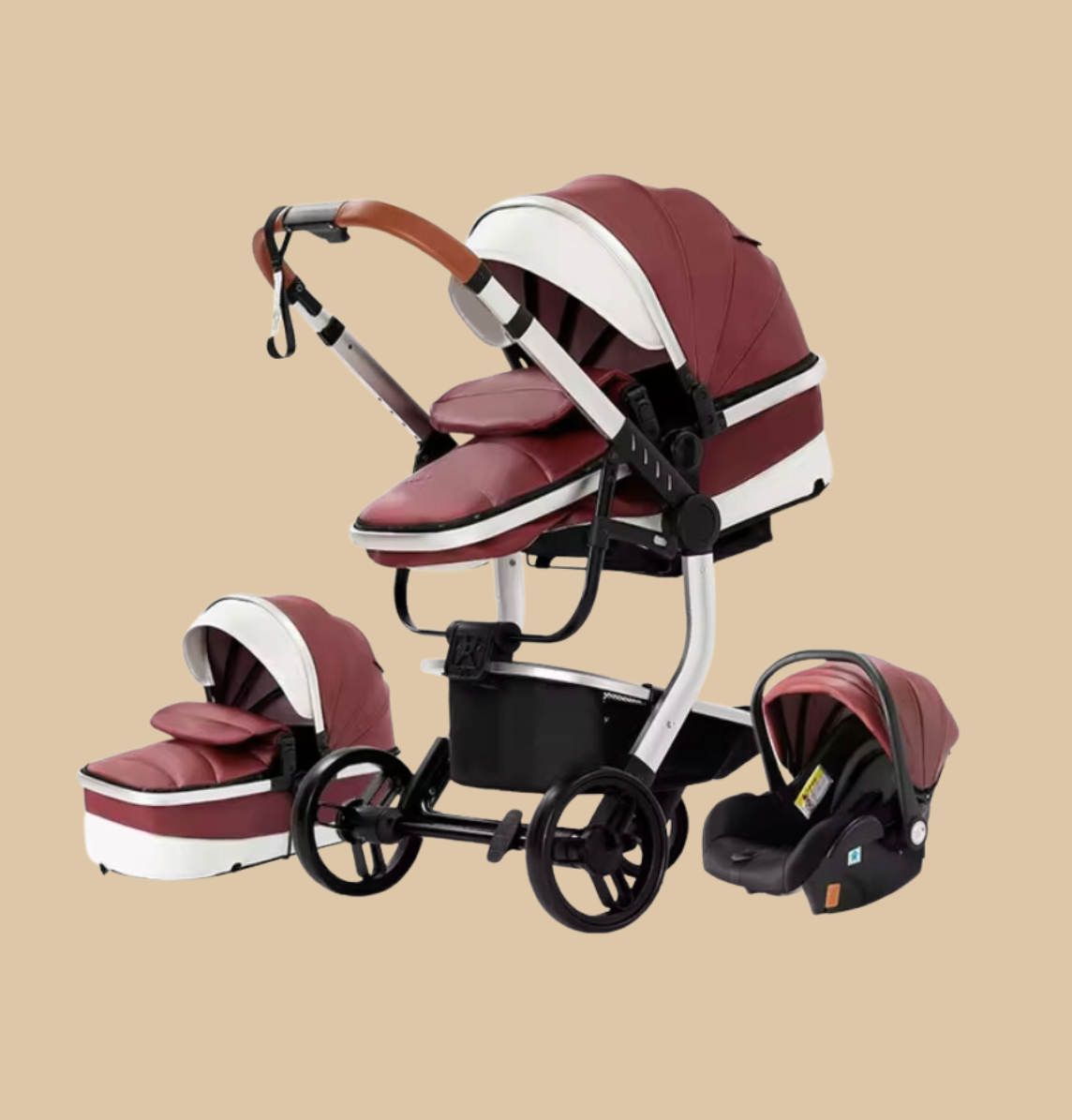 Babywagen 3-1 Komplett SET Baby traumwelt