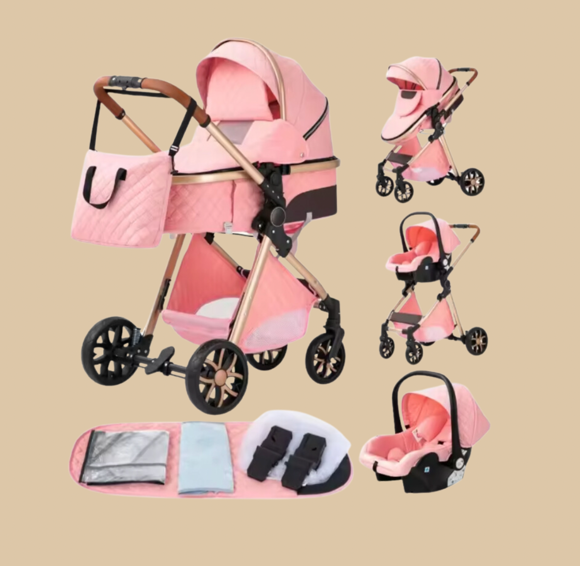 Kinderwagen 3 in 1 tragbare Reise (Baby Traumwelt)