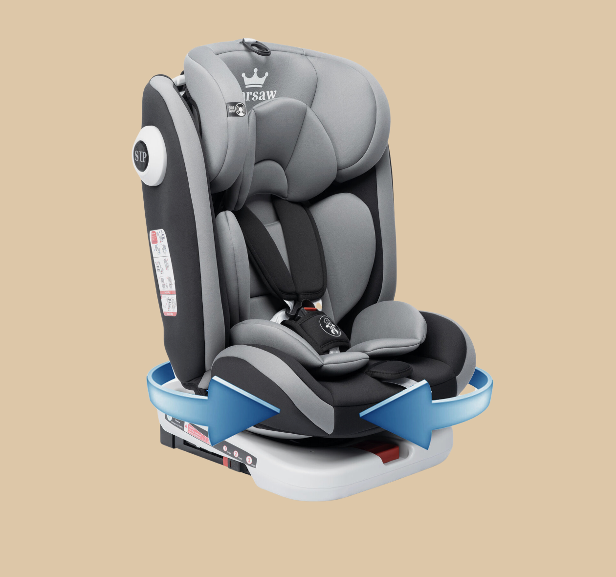 Baby autos Sitze Kindersitze sichern Autos bequem 360 ° drehbare Sitze 1-12 Jahre